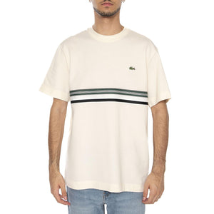 T-Shirt XFJ White - Maglietta Girocollo Uomo Bianca TH5458-XFJ  LACOSTE 