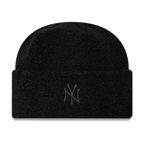 Berretto New York Yankees Borg Donna Black - Cappellino a Cuffia Beige 60580757  NEW ERA 