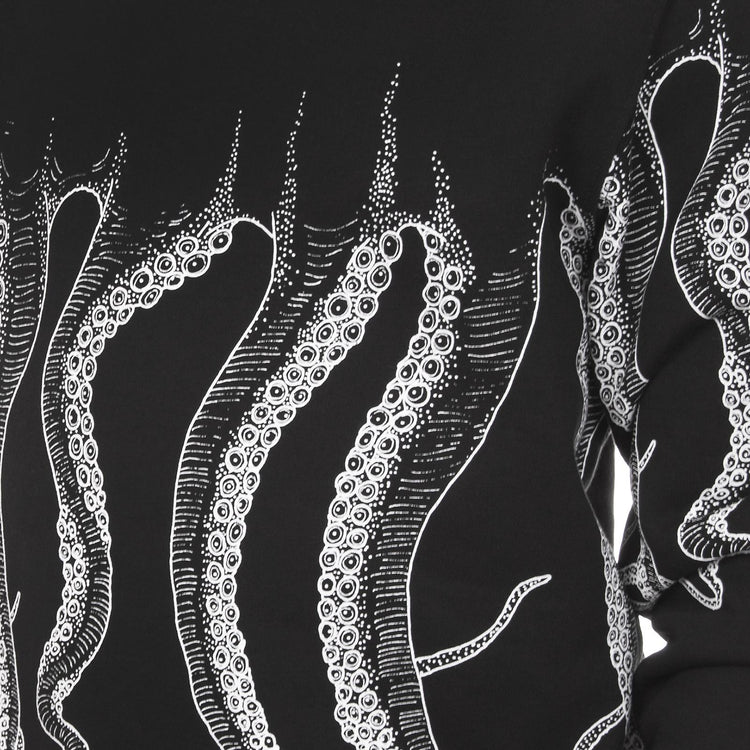 OCTOPUS OUTLINE CREWNECK WHITE BLACK 88453_4  OCTOPUS 