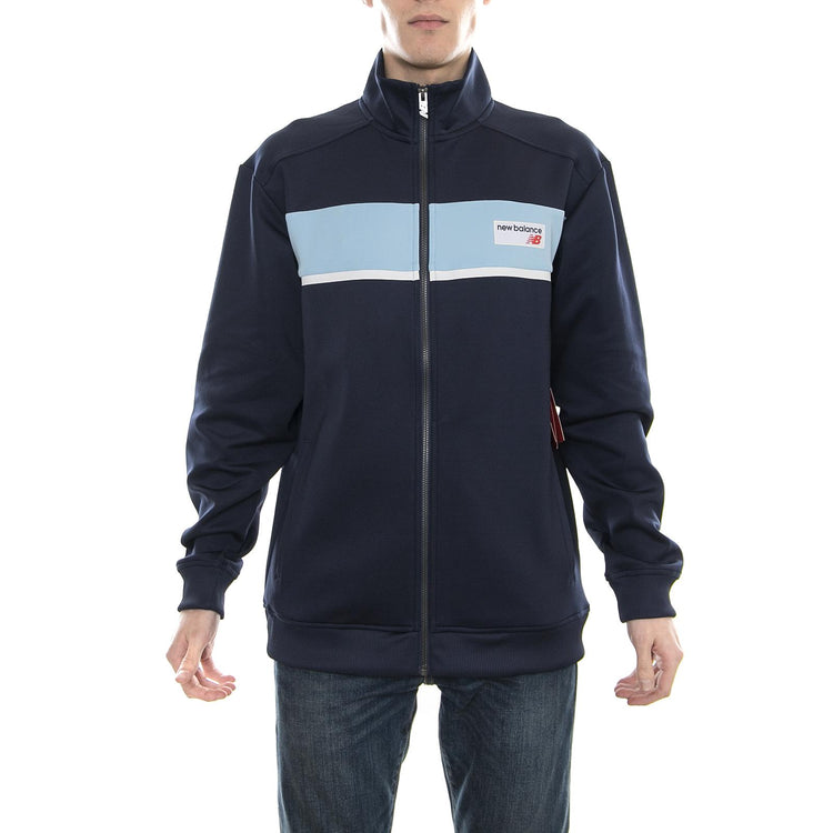 MJ81551 NB ATHLETICS TRACK JACKET PIGMENT - Giacca NBMJ81551PGM  NEW BALANCE 