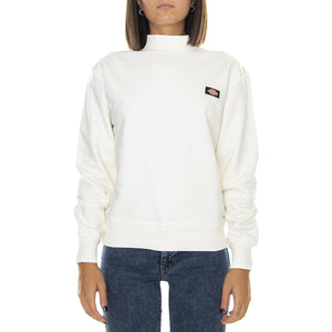 Bardwell Mock-Neck Sweatshirt - White - Felpa Mezzo Collo Donna Bianca 02 300028-ECR . DICKIES 