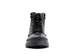 Pallatrooper Hkr Lth Black - Scarpe Stringate Profilo Alto Uomo Nere PAS08895-008-M  PALLADIUM 