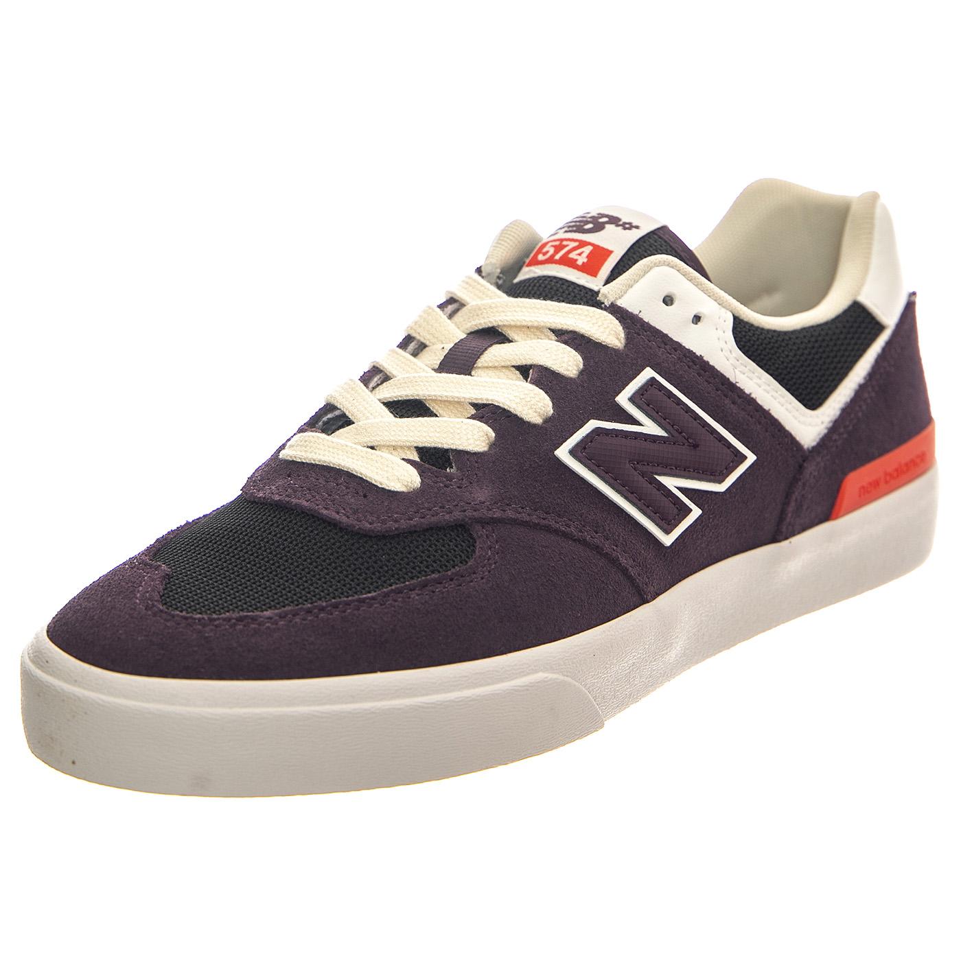 Numeric Skateboarding Plum Leather / Textile - Scarpe Profilo Basso Uomo Viola NM574VPI  NEW BALANCE 