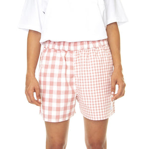 Mixed Up Gingham - Bermuda Donna Rosa / Rosette VN0A7RKFYRV1  VANS 