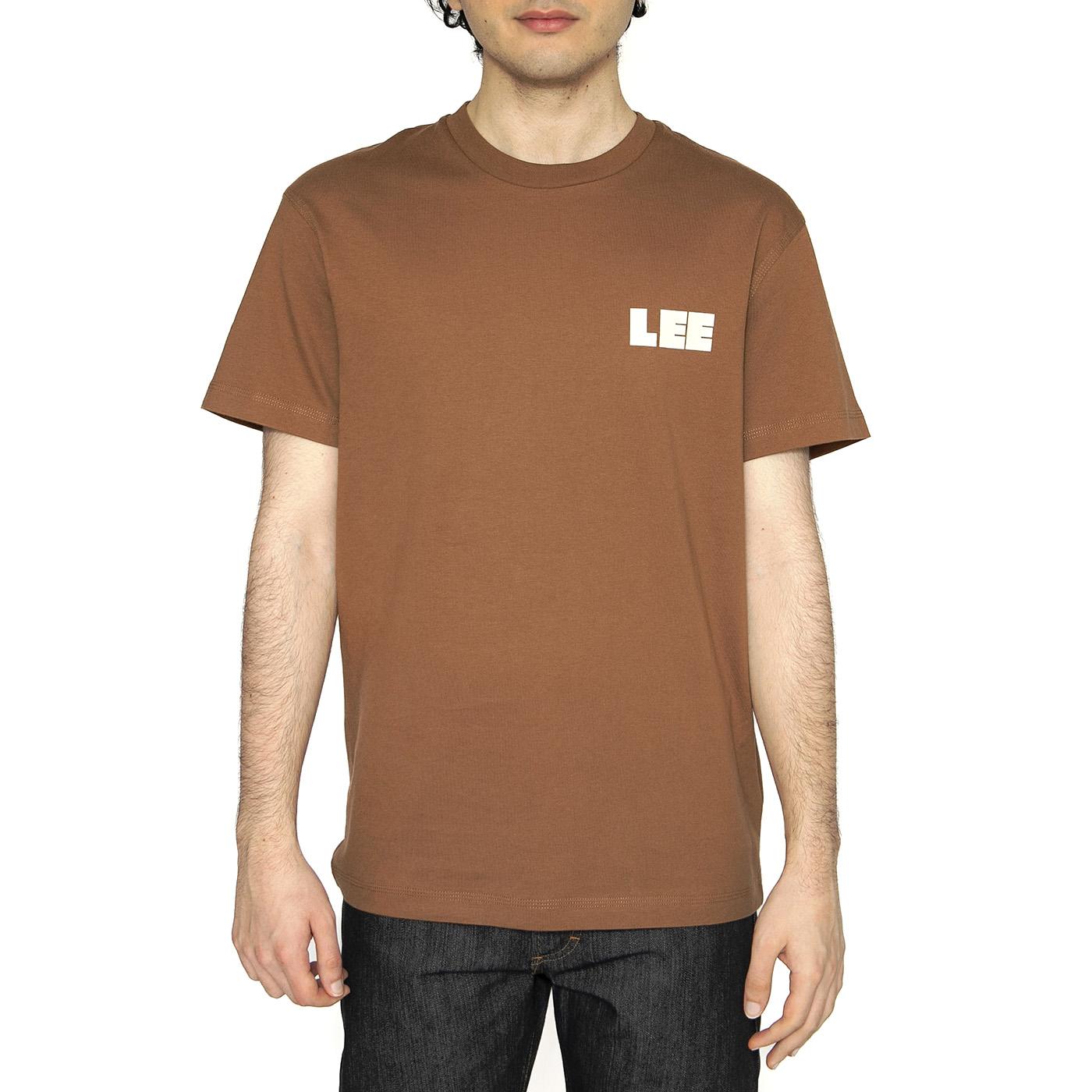 WW Graphic Tee Burlwood - Maglietta Girocollo Uomo Marrone 112364589  LEE 