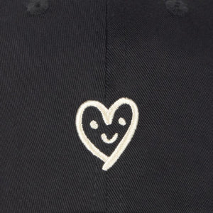 Curte Heart Black Chris Cap Black - Cappellino con Visiera Nero XHT00059-BLACK  THINKING 