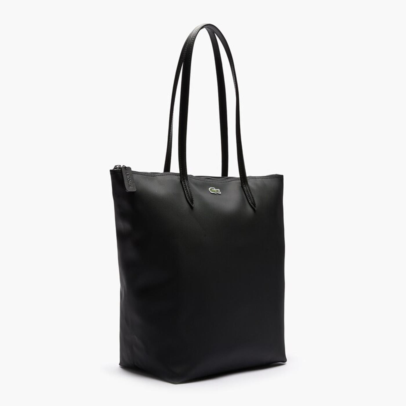 Vertical Shopping Bag - Borsa in Pelle Nera 283364_1  LACOSTE 