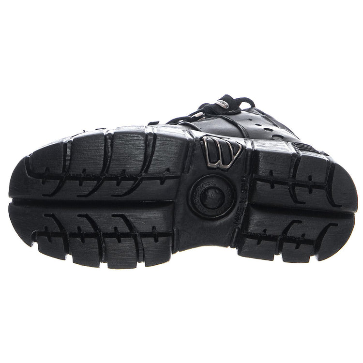Itali106-C66 Shoes - Black - Scarpe Stringate Profilo Basso Donna Nere NRSM-106-C66  NEW ROCK 