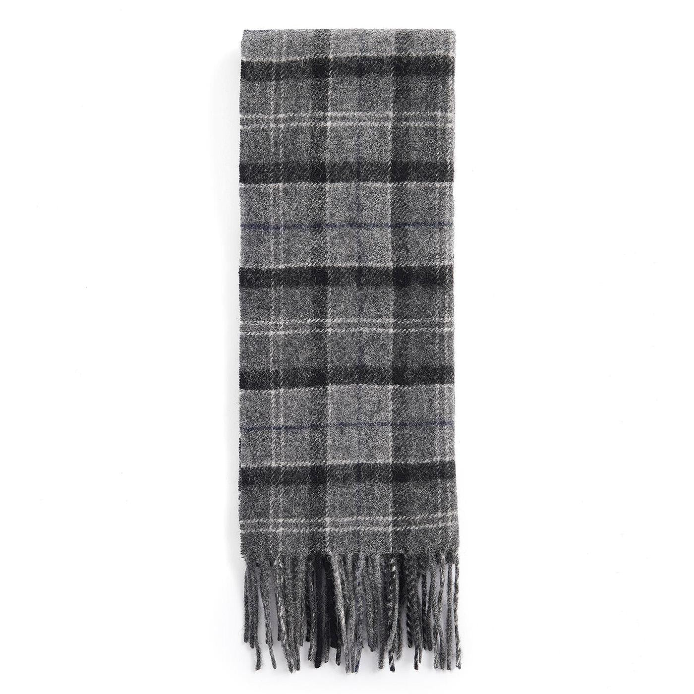Tartan Lambswool Scarf Black / Grey - Sciarpa Multicolore USC0001-BK11-FW23  BARBOUR 