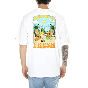 New Era Fruit Graphic Tee White - Maglietta Girocollo Uomo Bianca 60502633  NEW ERA 