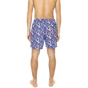 M' Hands All Over Swimshort Navy Blue - Costume da Bagno Uomo Blu / Multicolore Hands All Over Swimshort Navy Blue  SANTA CRUZ 