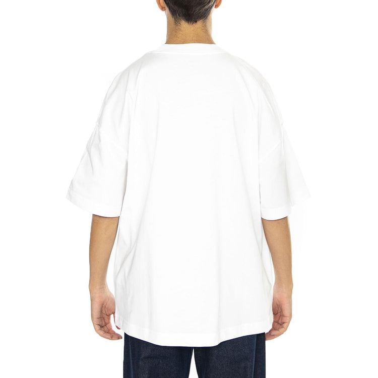 S/S Body Of Work T-Shirt White / Black - Maglietta Girocollo Uomo Bianca I034042.00AXX  CARHARTT WIP 