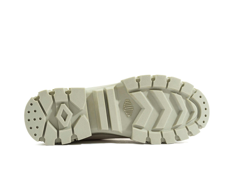 Revolt Boot Overcush Almond Milk - Scarpe Stringate Profilo Alto Donna Bianche PAS98863-175-M  PALLADIUM 