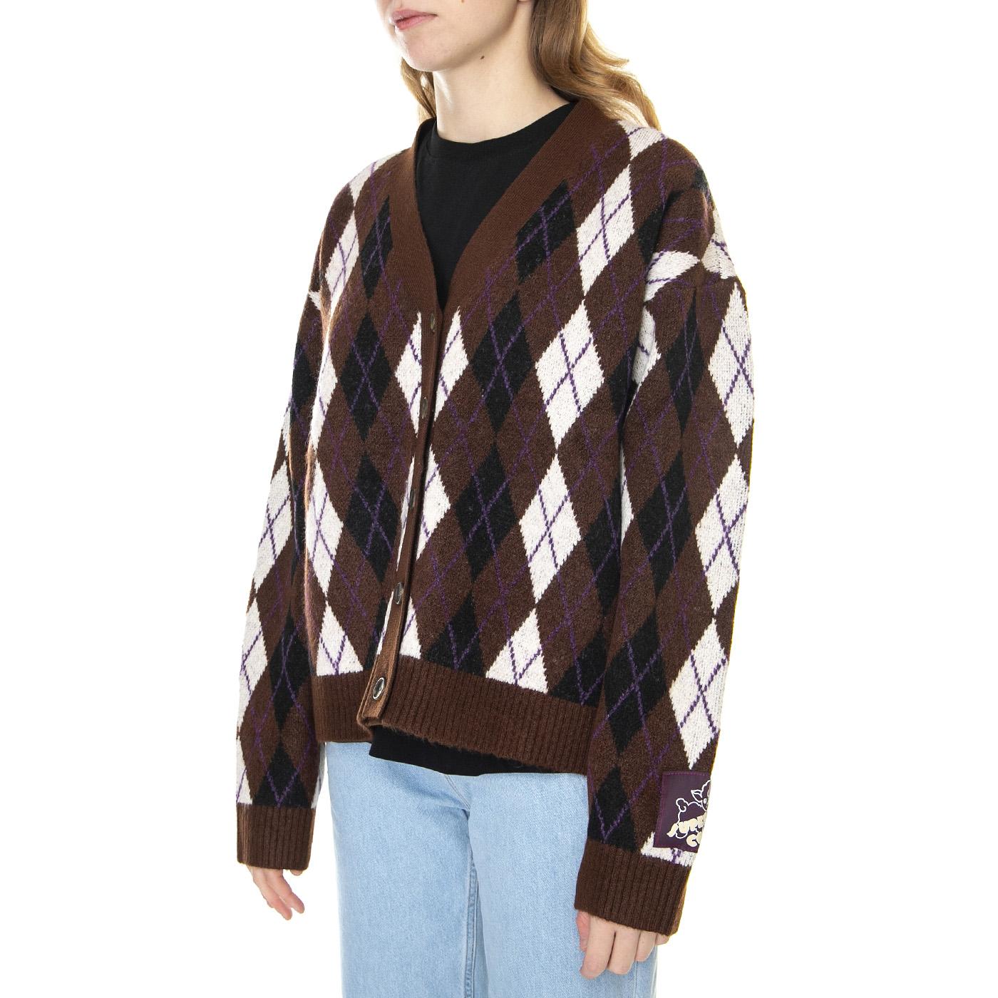 Gallery Cardigan Kirsten Argyle Fondue Fudge - Cardigan Donna Multicolore A4238-0000  LEVIS 