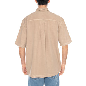 Rhys_MS Shirt Sand Grey - Camicia Maniche Corte Uomo Beige 331313 602 ELVINE 
