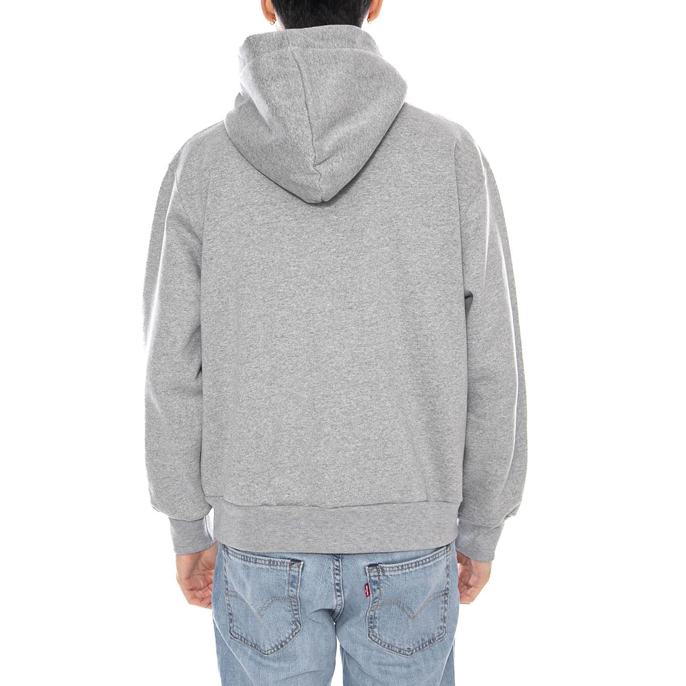 CAT Unit Hoodie -- Felpa Uomo Light Heather Grey 6010104 10831 CAT 