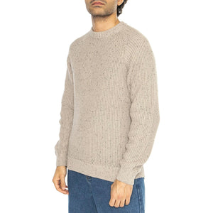 Litus Reg 5 Naps Crew Knit Silver Lining - Maglione Girocollo Uomo Beige 22031001-4607409  ONLY & SONS 