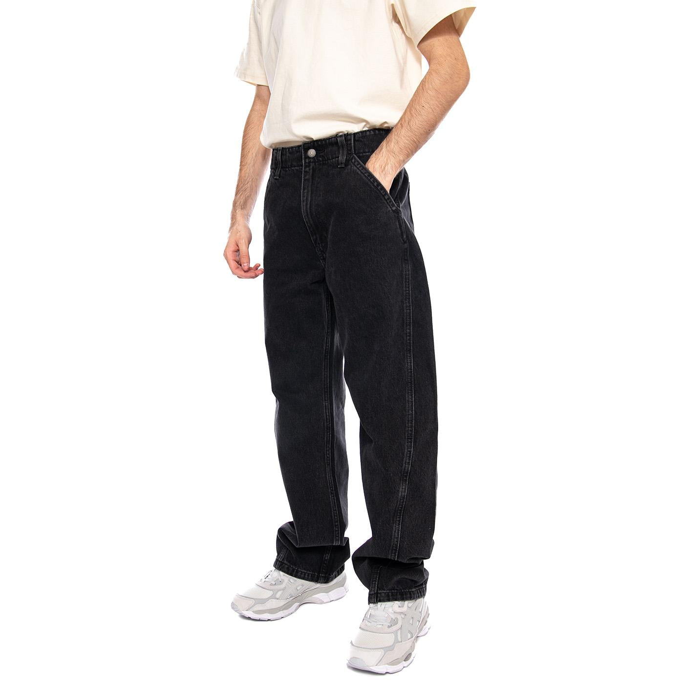Baggy Barrel - Forget Me Nots - Pantaloni Denim Jeans Uomo Neri 0057O 0003 LEVIS 