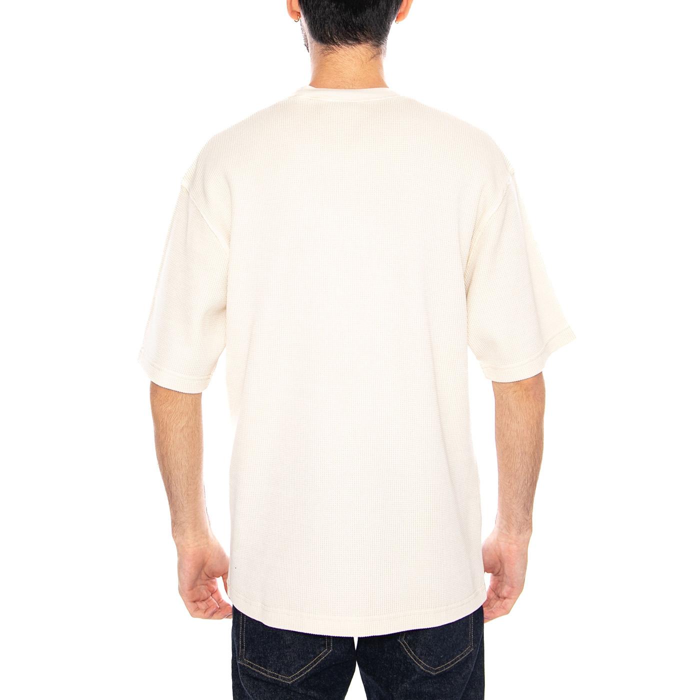 S/S Nelson Waffle T-Shirt Natural - Maglietta Girocollo Uomo Crema I036185 05GD CARHARTT WIP 