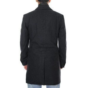 Shepard Outerwear Coat - Dark Grey Melange - Cappotto Monopetto Uomo Grigio 149080007-980M  MINIMUM 