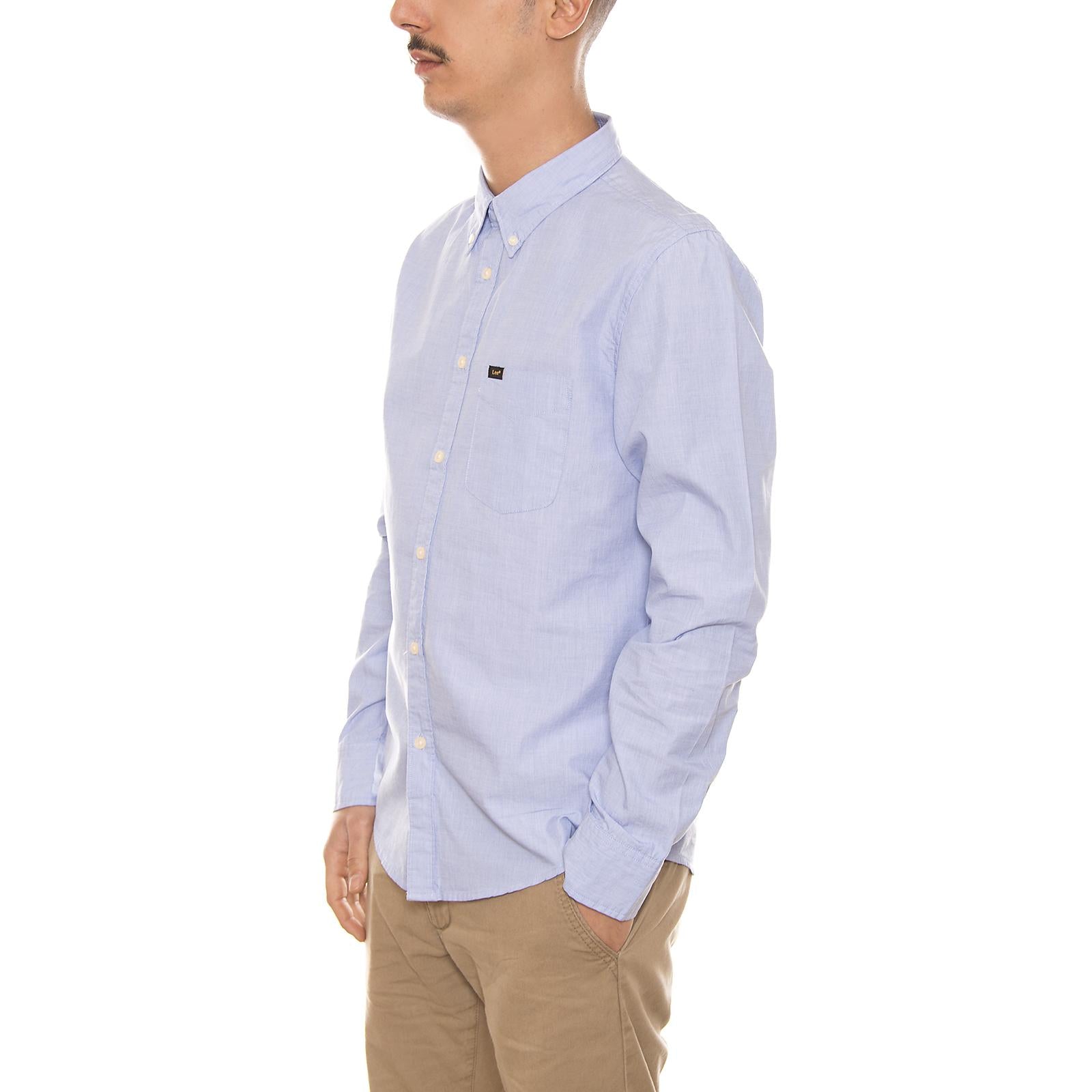 SLIM BUTTON DOWN FADED BLUE L66VWESQ  LEE 