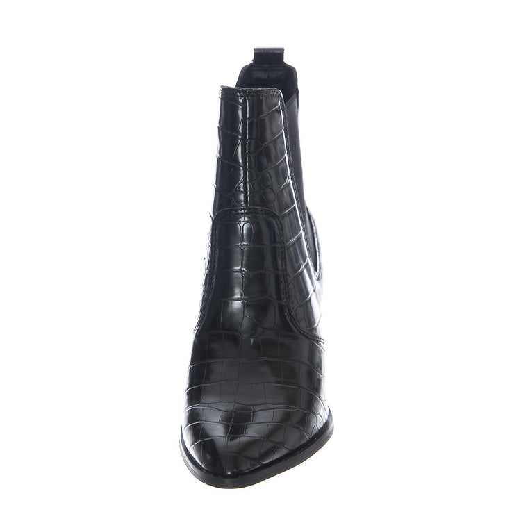 Patricia Croco Boots - Black - Stivaletti alla Caviglia Donna Neri SMSPATRICIA-BLKCRO  STEVE MADDEN 