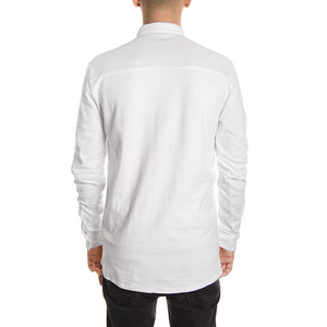 STUART L/S SHIRT BLACK LINE WHITE 143060224-000  MINIMUM 