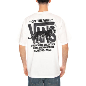 AWAKEN TIGER SS TEE WHITE - Maglietta Girocollo Uomo Bianca VN000XHT WHT1 VANS 