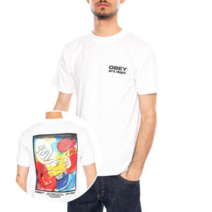 Obey Art Department Tee White - Maglietta Girocollo Uomo Bianca 165264309 WHT OBEY 