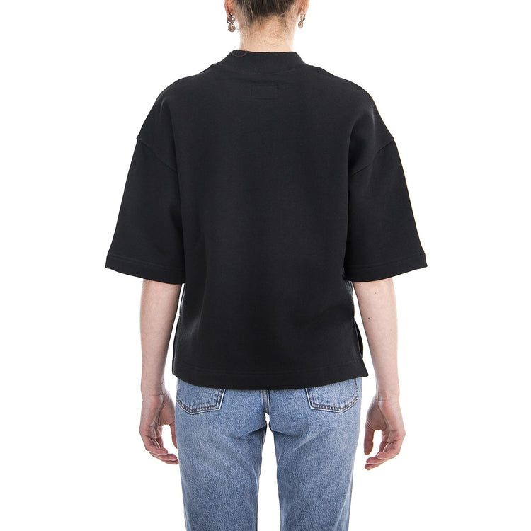 JUNO BOXY MOCK NECK BLACK 218048-BLACK  STUSSY 