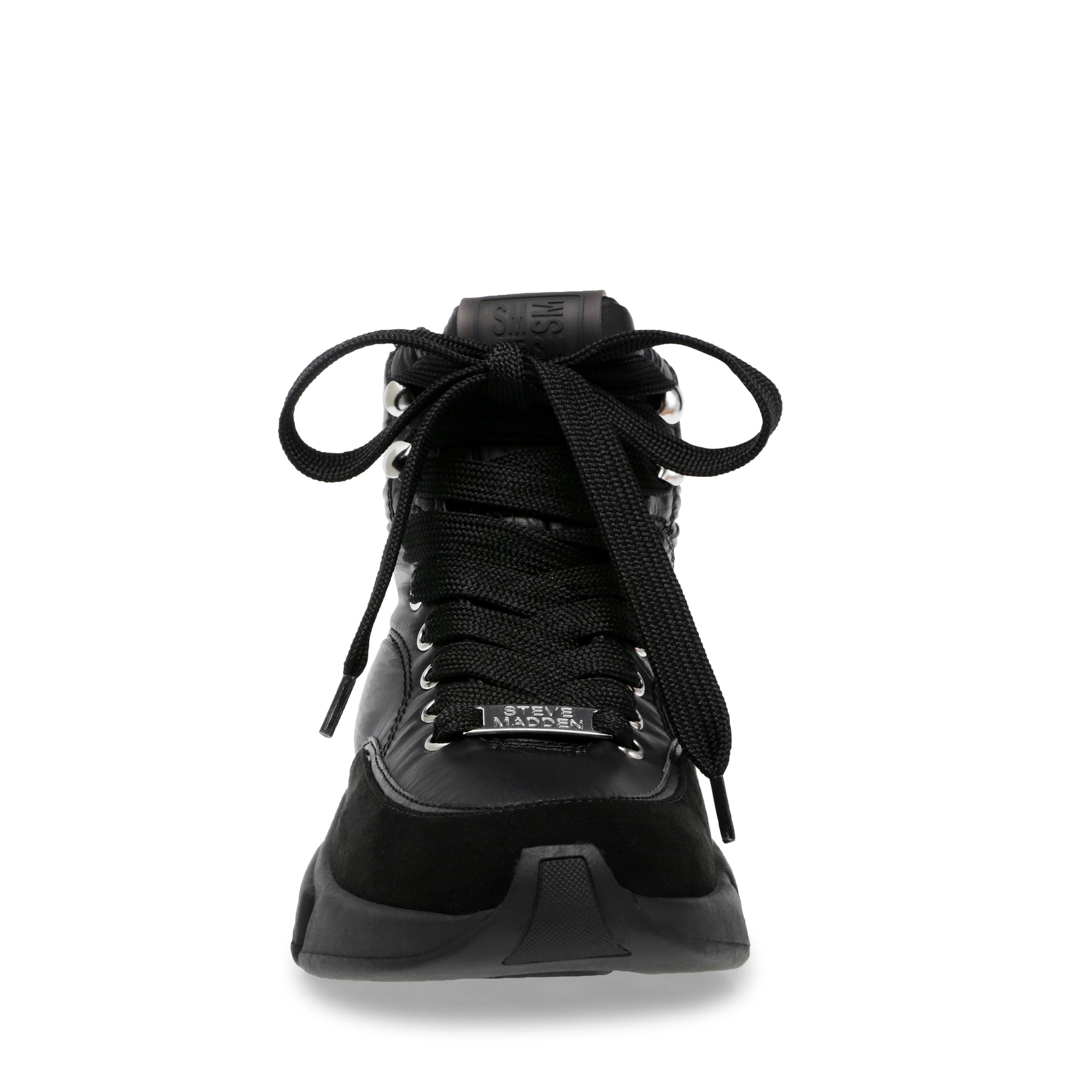 Gameplan Black - Stivaletti Stringati Profilo alla Caviglia Donna Neri SMPGAMEPLAN-BLA  STEVE MADDEN 