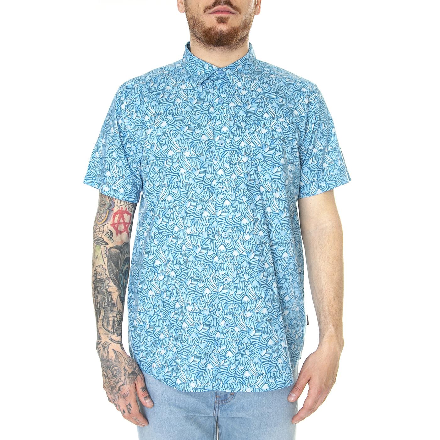 M's Go To Shirt Block Party Lago Blue - Camicia Maniche Corte Uomo Blu 52691-BPLA  PATAGONIA 