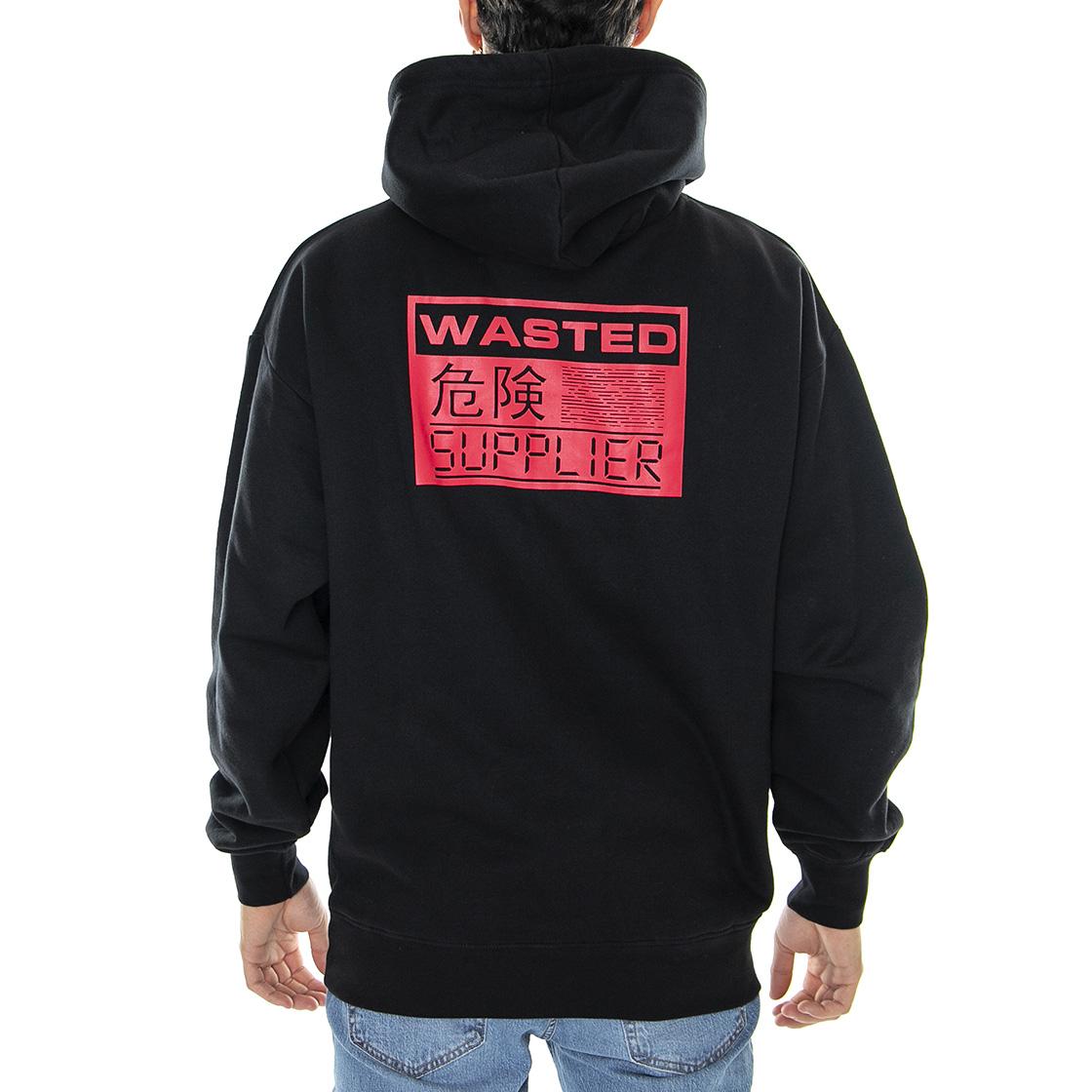 HOODIE CHILL HIDE BLACK  WASTED PARIS 
