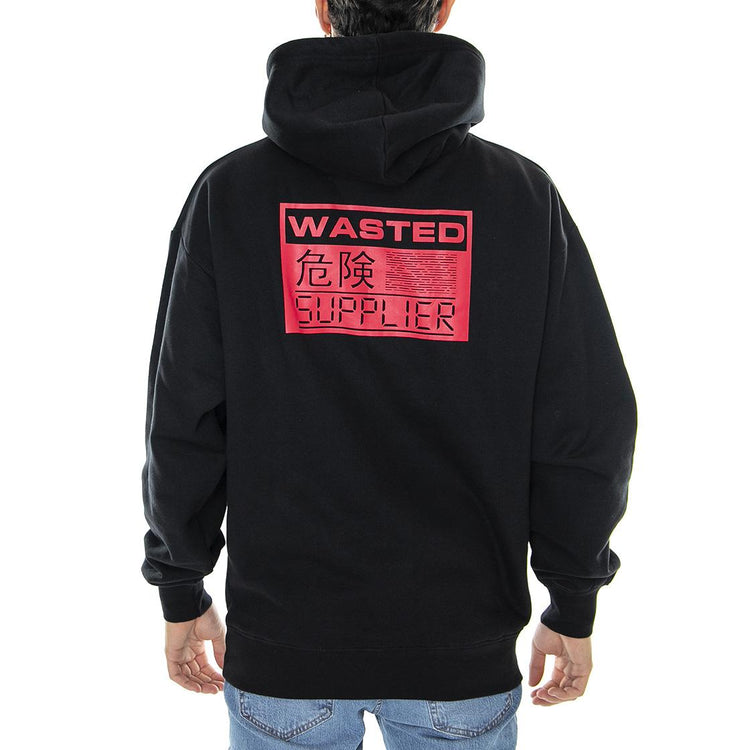  HOODIE CHILL HIDE BLACK  WASTED PARIS 