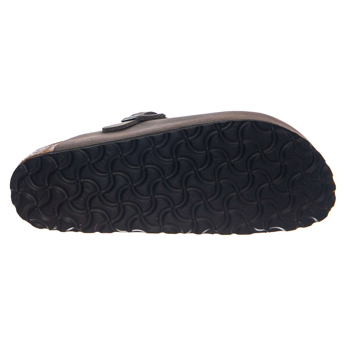 BOSTON SFB OILED LEATHER NARROW FIT IRON - Ciabatte Uomo / Donna Grigie 1013256 IRN BIRKENSTOCK 