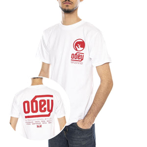 Obey Trademark Maglietta -- Maglietta Uomo Bianca 165264214 WHT OBEY 