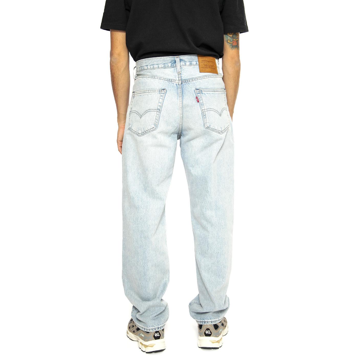 568 Losse Straight Baby Blue Essentials - Pantaloni Denim Jeans Uomo Blu 29037-0062  LEVIS 