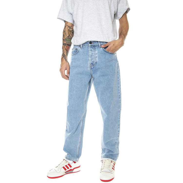 Newel Pant Stone Bleached - Pantaloni Denim Jeans Uomo Blu I029208-0112  CARHARTT WIP 