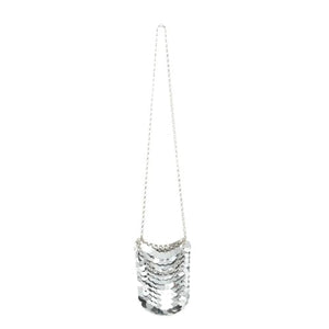 Bolso mini shopper lentejuelas plateado - Borsa a Tracolla Argento 41W/10905  WILD PONY 