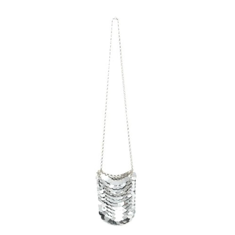 Bolso mini shopper lentejuelas plateado - Borsa a Tracolla Argento 41W/10905  WILD PONY 