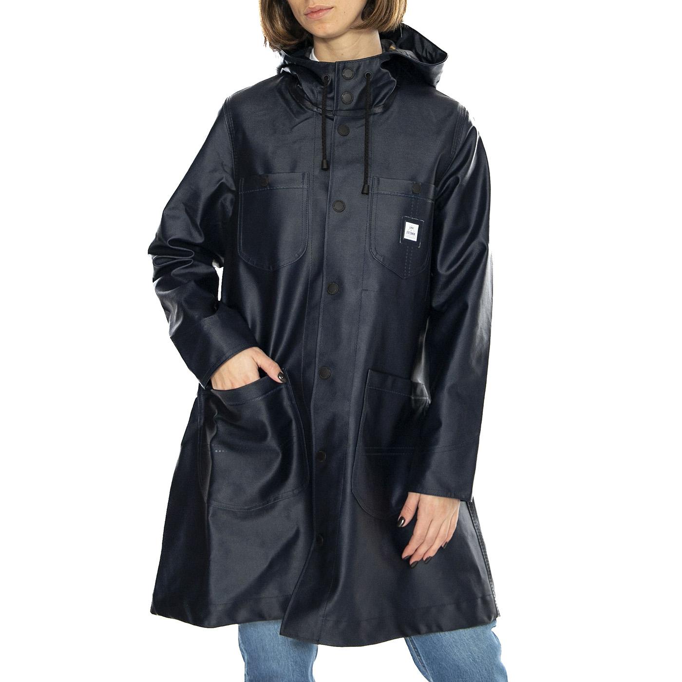 Women's Lee® x STUTTERHEIM Chore Raincoat - Giacca Donna Blu 112361899  LEE 