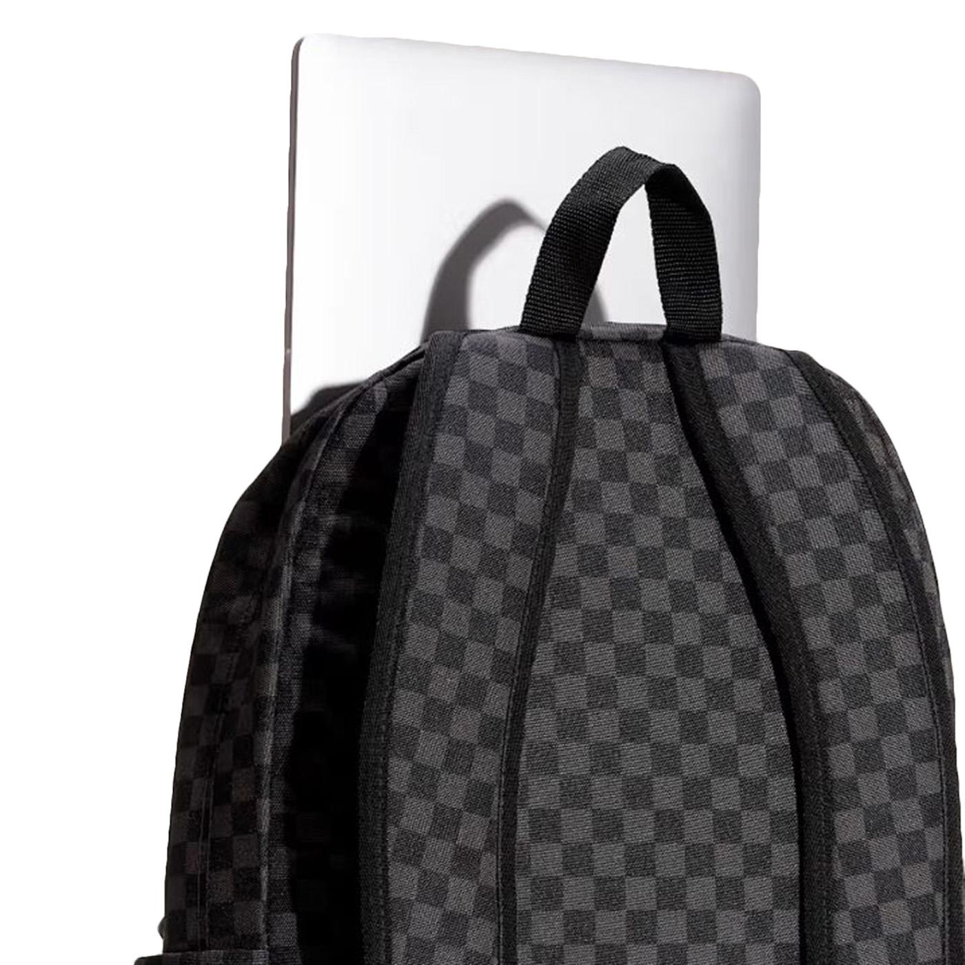 Old Skool Check Backpack Black / Charcoal - Zaino Nero / Grigio VN000H4X BA51 VANS 