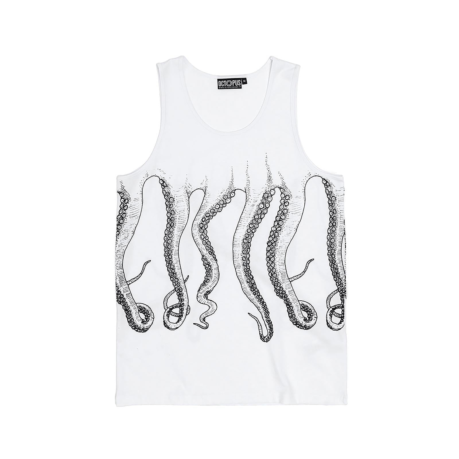 OCTOPUS OUTLINE TANK TOP BLACK WHITE 18SOTT03-BLACK-WHITE  OCTOPUS 
