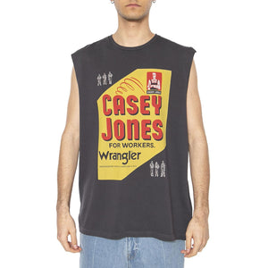 CJ Muscle Tank Faded Black - Canottan Uomo Nera 112362804  WRANGLER 