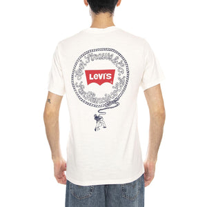 SS Relaxed Fit Tee - Coastal Creative Fresh And Smooth Pumice Stone - Maglietta Girocollo Uomo Bianca con Stampa 16143 2451 LEVIS 