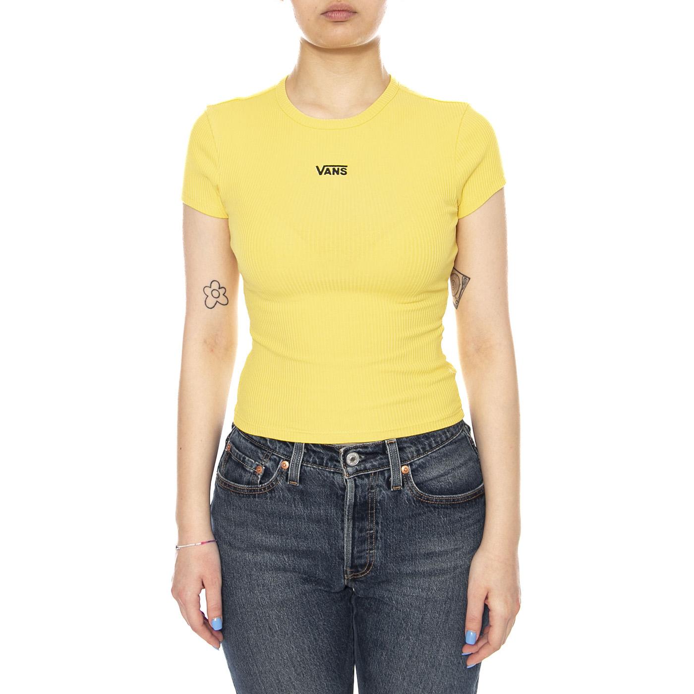 CAMERON TEE SPACE YELLOW - Maglietta Girocollo Donna Gialla VN000RD1 FSH1 VANS 