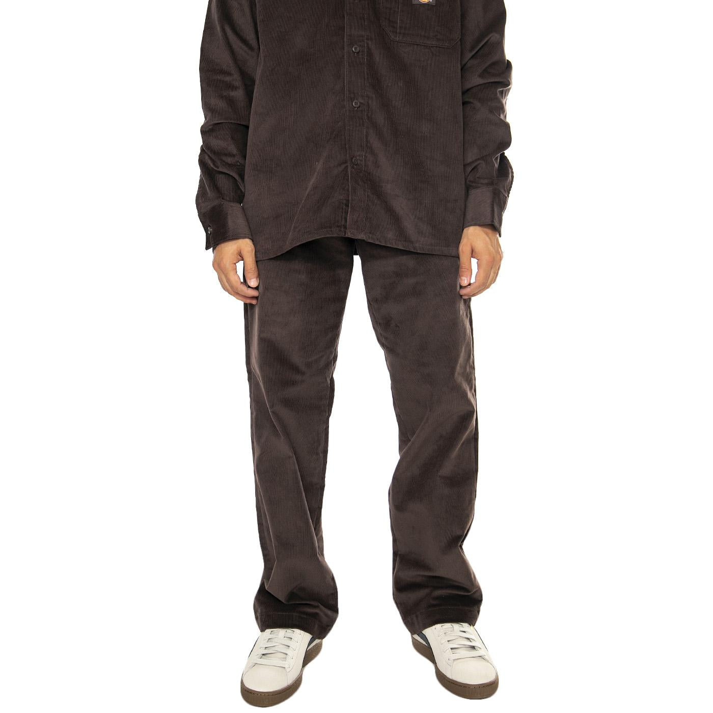 Corduroy 874 Pant Chocolate Brown - Pantaloni in Velluto Uomo Marroni DK0WPR220CB1  DICKIES 