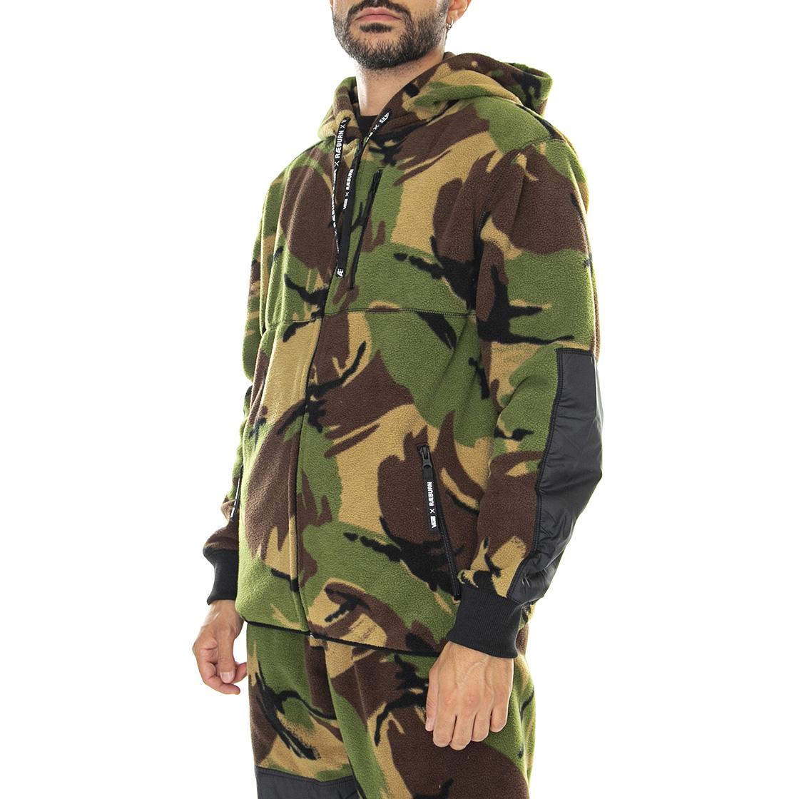 Raeburn Fleece Jacket Chri DBeige - Giacca Invernale con Cappuccio Uomo Camo VN0000B2CMA1  VANS 