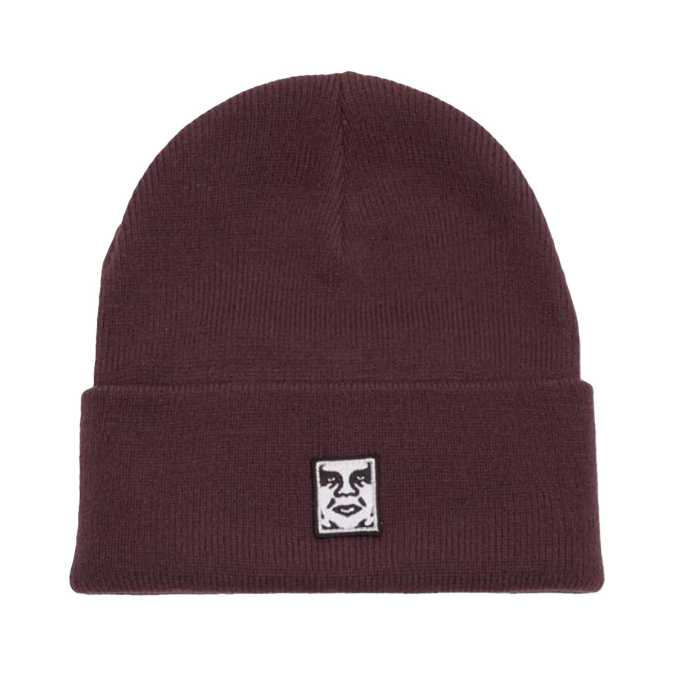 Icon Patch Cuff Beanie Plum Perfect - Cappellino in Maglia Rasata Viola 100030198 PLP OBEY 