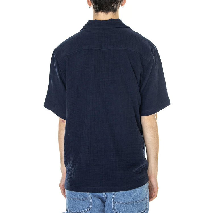 M' Kilian Dark Navy - Camicia Maniche Corte Uomo Blu 330773-240  ELVINE 